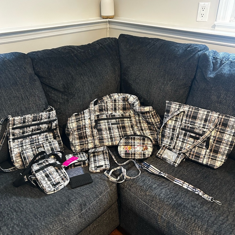 Vera Bradley Gray Plaid collection NWT/NWOT.  This is an amazing collection.